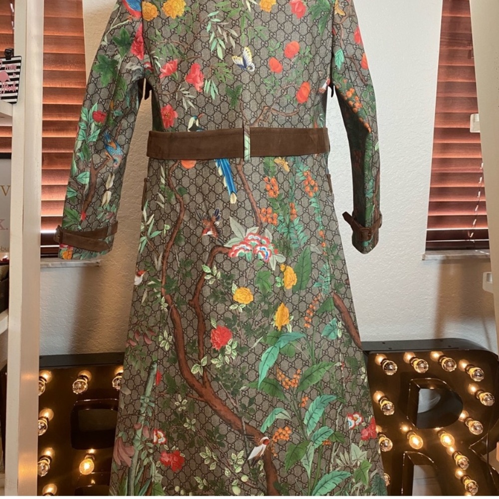 Gucci GG Supreme Tian Trench Coat Size 40 - Picture 9 of 15